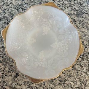Vintage 1960’s Milk Glass Serving Bowl